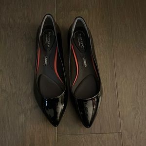 Rockport Women's Total Motion Adelyn Ballet Flat, Black Patent, 8.5